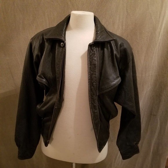 Super soft vtg Cellini leather cafe racer style jacket - Picture 2 of 11